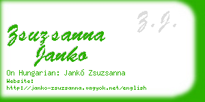 zsuzsanna janko business card